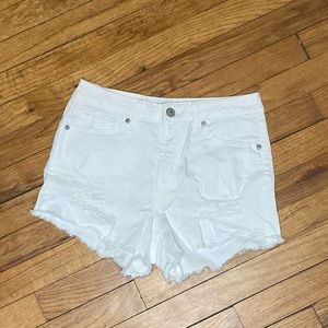 Rewash the brand white denim shorts